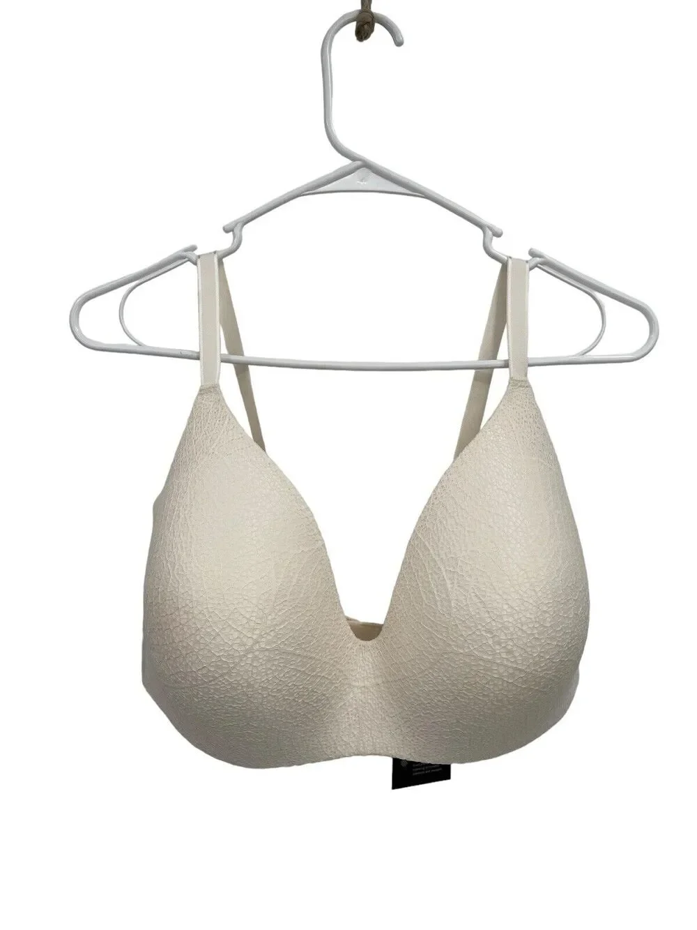 NWT Knix Lace WingWoman Contour Bra Cloud Wireless Plunge Size 8